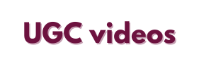 UGC videos